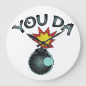 Jij Da Glitter Bomb Grote Klok (Voorkant)