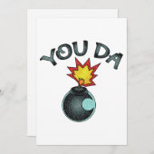 Jij Da Glitter Bomb Kaart (Voorkant / Achterkant)