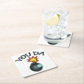 Jij Da Glitter Bomb Kartonnen Onderzetters (Insitu)