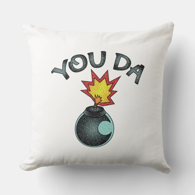 Jij Da Glitter Bomb Kussen (Voorkant)