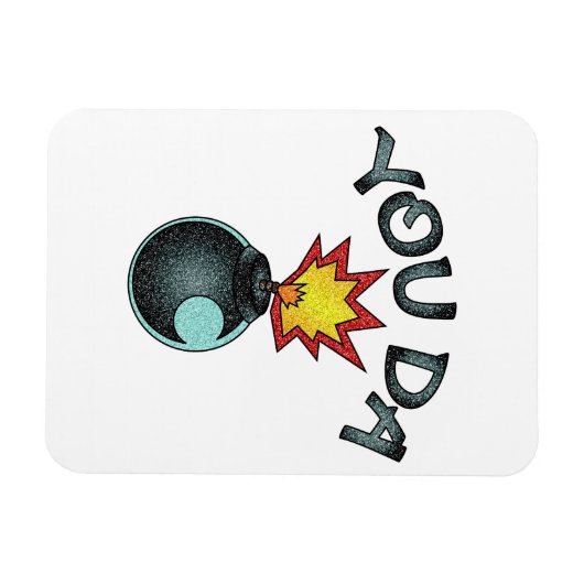 Jij Da Glitter Bomb Magneet (Horizontaal)