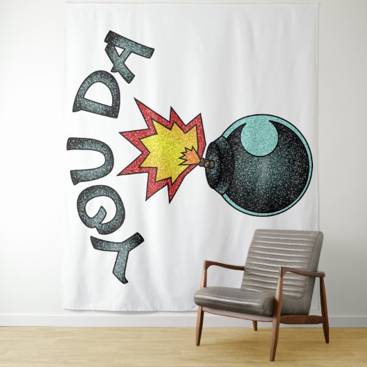 Jij Da Glitter Bomb Wandkleed (In situ)