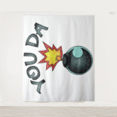 Jij Da Glitter Bomb Wandkleed (Voorkant)