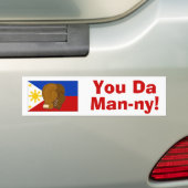 Jij Da Man-ny. Bumpersticker (Op auto)