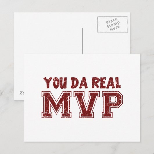 Jij Da Real MVP Briefkaart (Voorkant / Achterkant)