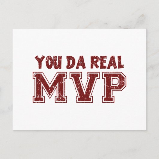 Jij Da Real MVP Briefkaart (Voorkant)