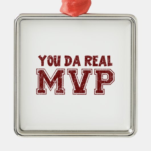 Jij Da Real MVP Metalen Ornament (Voorkant)
