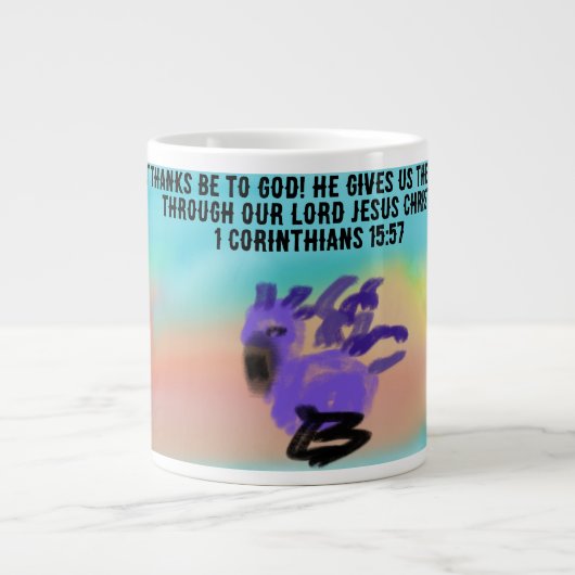 jij dank je Jezus Grote Koffiekop (Voorkant)