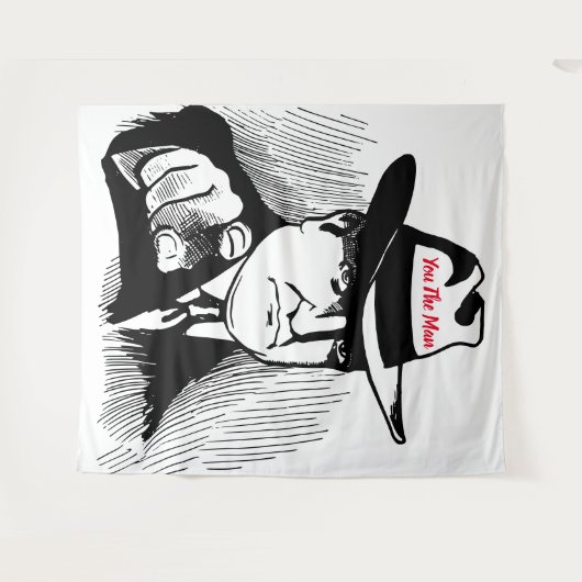 Jij de Man Tapestry Wandkleed (Voorkant (horizontaal))