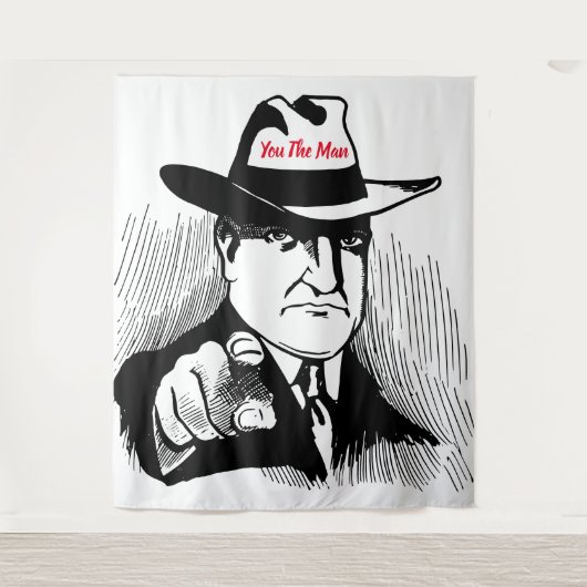 Jij de Man Tapestry Wandkleed (Voorkant)