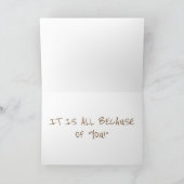 "JIJ" = DE REDEN WAAROM IK "DANKBAAR" BEN BIJ THAN FEESTDAGEN KAART (Binnen)