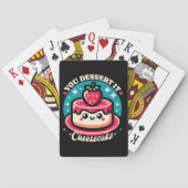 Jij dessert het - Cheesecake Kawaii Pokerkaarten (Achterkant)