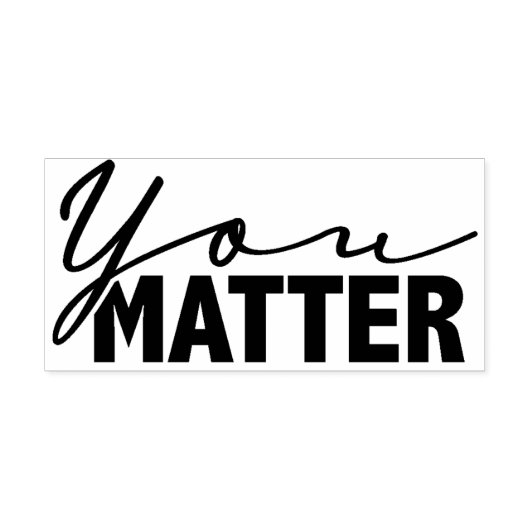 Jij doet er toe 5 rubberstempel (Afrduk)