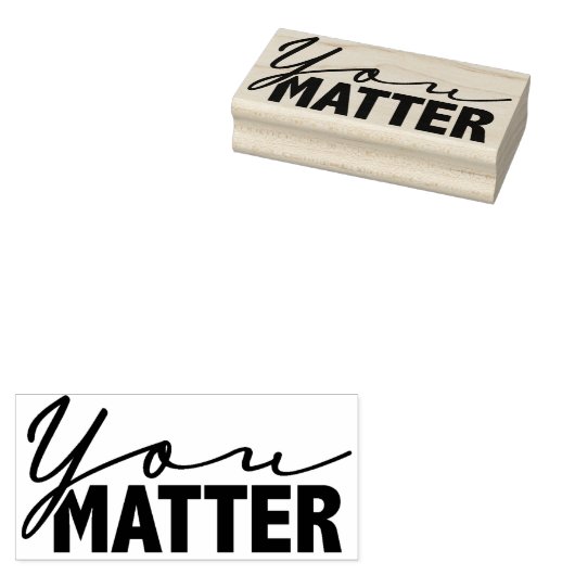 Jij doet er toe 5 rubberstempel (Gestempeld)