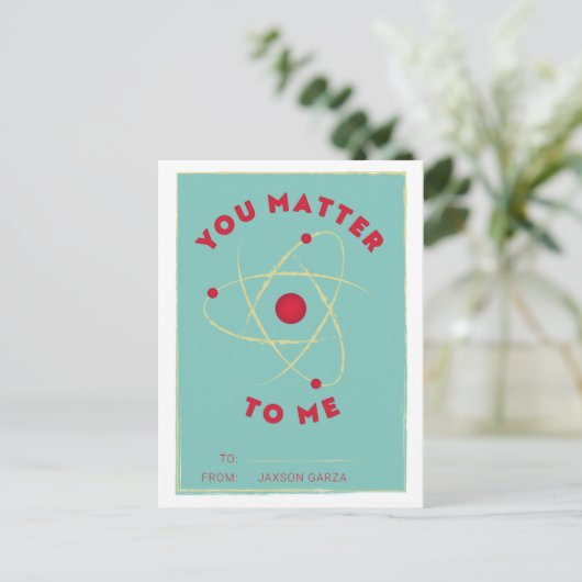 Jij doet er toe, Valentijn in de klas Feestdagenkaart (Staand voorkant)