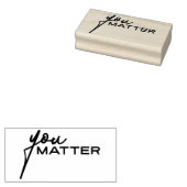 Jij doet ertoe 4 rubberstempel (Gestempeld)