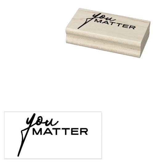 Jij doet ertoe 4 rubberstempel (Gestempeld)