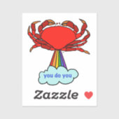 Jij doet je krab sticker (Vel)