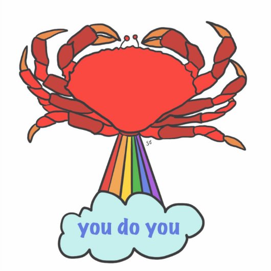 Jij doet je krab sticker (Voorkant)