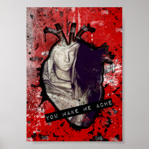 jij doet mijn anatomische hart pijn doen poster