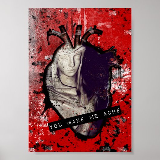 jij doet mijn anatomische hart pijn doen poster (Voorkant)