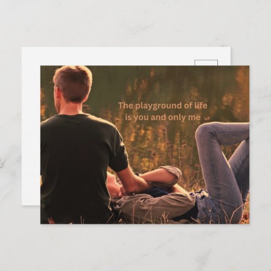 Jij en alleen mij ansichtkaart briefkaart (Voorkant / Achterkant)