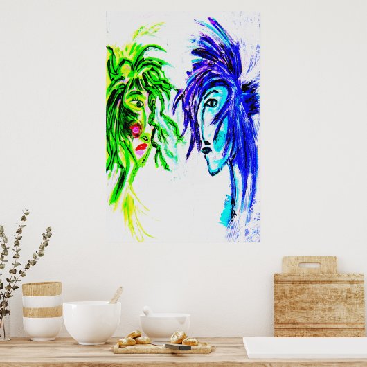 Jij en ik 24x36 poster (Keuken)