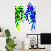 Jij en ik 24x36 poster (Thuiskantoor)