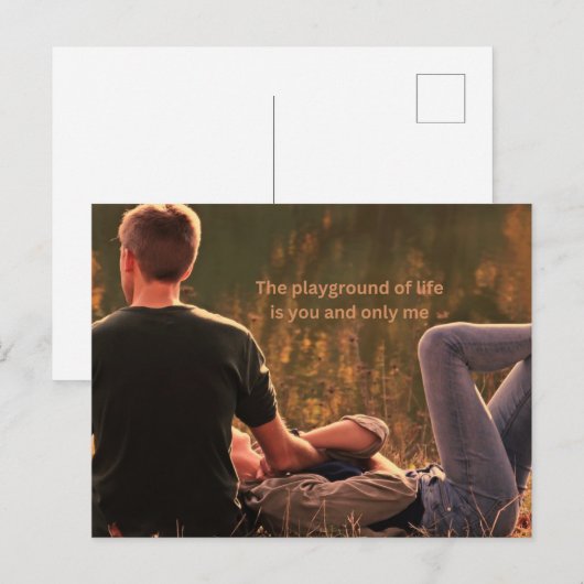 Jij en ik alleen briefkaart (Voorkant / Achterkant)