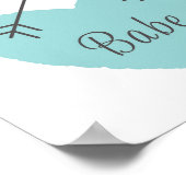 Jij en ik Babe - Blauw hart Poster (Hoek)