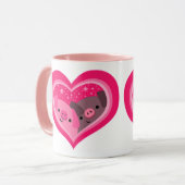 Jij en ik (Cartoon varkens) Mok (Voorkant links)