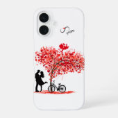 Jij en ik, en Cupido iPhone 16 Hoesje (Achterkant)