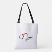 Jij en ik, en Cupido Tote Bag (Achterkant)
