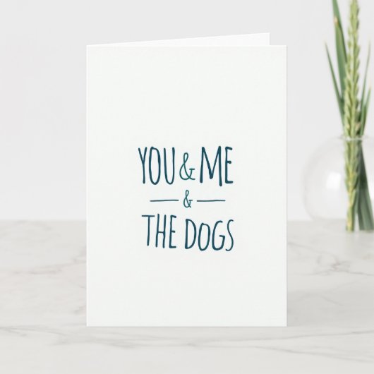 Jij En Ik En De Honden Kaart (Voorkant)