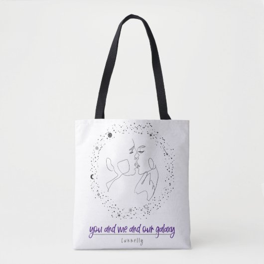 Jij en ik en ons melkwegstelsel tote bag (Voorkant)