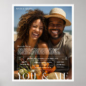 Jij en ik | Gepersonaliseerde paren foto Poster (Voorkant)