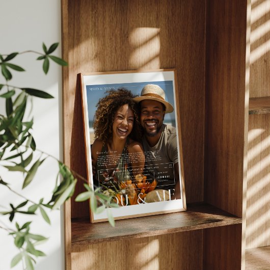 Jij en ik | Gepersonaliseerde paren foto Poster
