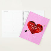 Jij en ik Hart op Roze Ijs Spiraal Notebook Planner (Display)