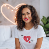 Jij en ik hart puzzel t-shirt