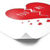 Jij en ik hebben een gebroken hart foto afdruk (Hoek)