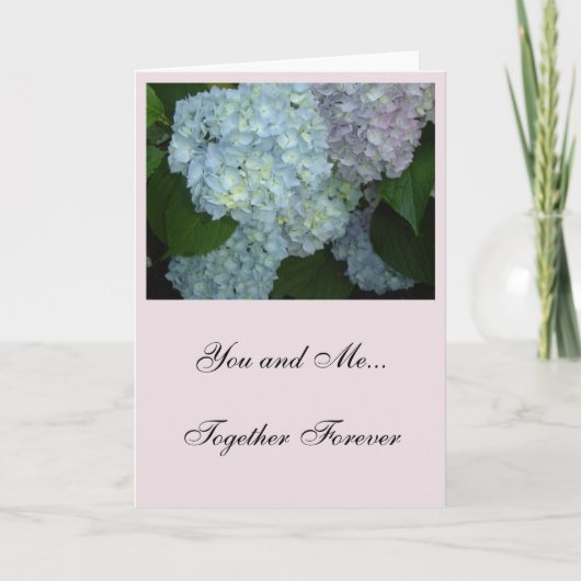 Jij en ik Hydrangeas Kaart (Voorkant)
