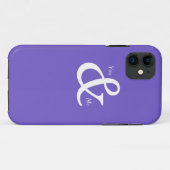 Jij en ik in paars Case-Mate iPhone case (Achterkant (horizontaal))