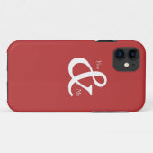Jij en ik in Red, Love Case-Mate iPhone Case (Achterkant (horizontaal))