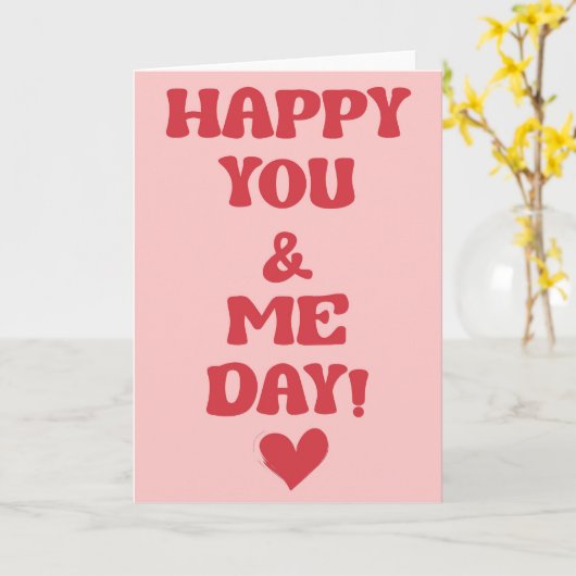 "Jij en ik" Jubileum Kaart (Gele Bloem)