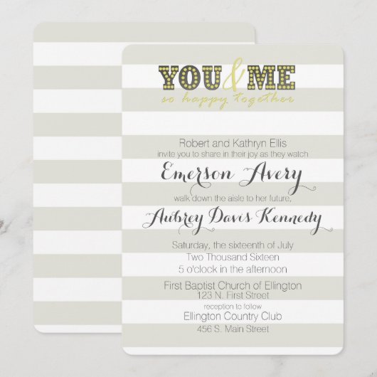 Jij en ik kaart (Voorkant / Achterkant)