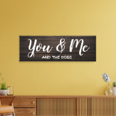 "Jij en ik" met personalisatie Canvas Afdruk (Insitu (Woonkamer))