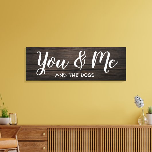 "Jij en ik" met personalisatie Canvas Afdruk (Insitu (Woonkamer))