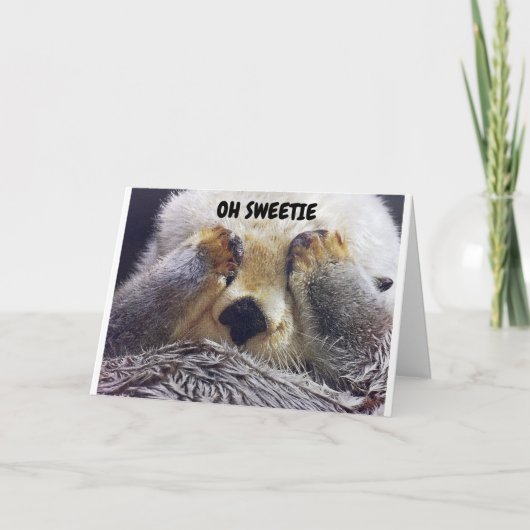 *JIJ EN IK* MISTLETOE ZIEN WAT ER GEBEURT! GEKKE O FEESTDAGEN KAART (Voorkant)