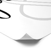 jij en ik modern design zwarte liefde poster (Hoek)