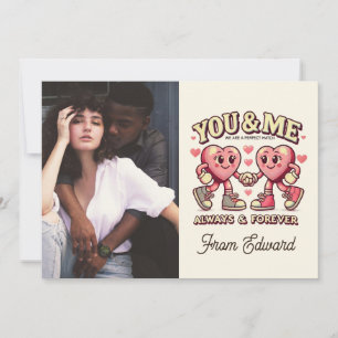 Jij en ik passen perfect bij valentijnen Foto Kaart